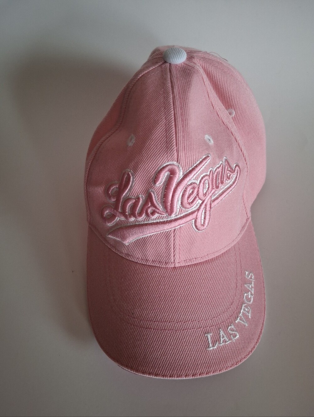 Pink 'Las Vegas' Embroidered Baseball Cap
